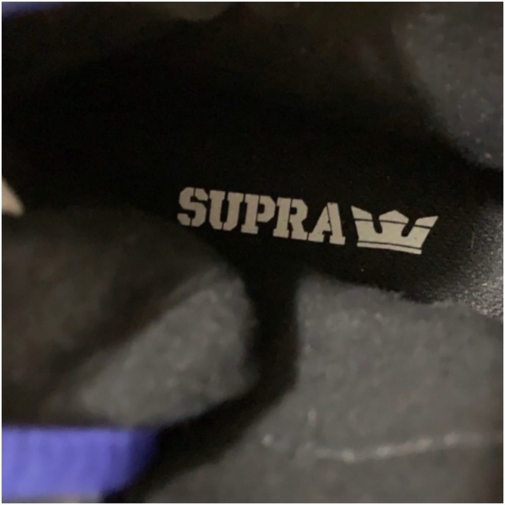 Supra women’s 9.5 Black calf hair high top back zip street wear Joplin sneakers - Picture 9 of 9